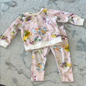 Molo matching set floral popsicle pattern